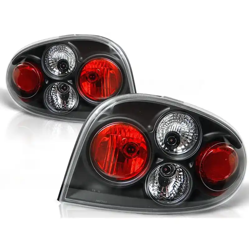 Design Rückleuchten Set Schwarz Renault Megane I Coach/Cabrio/Coupe 99-02 Markenprodukt