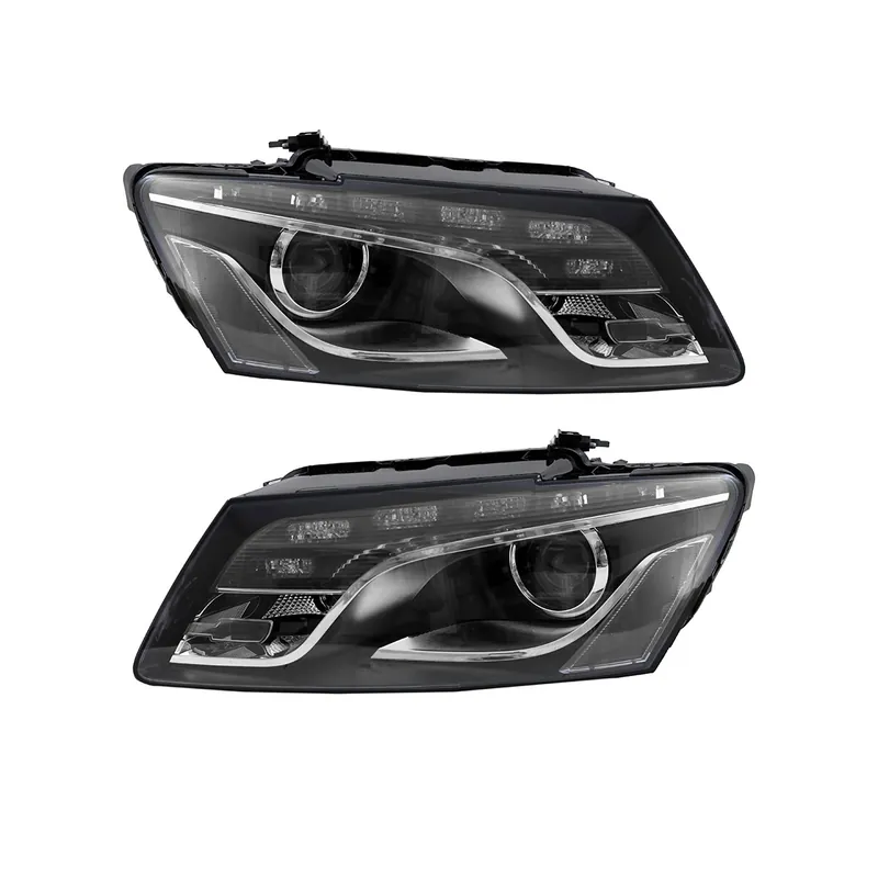 Scheinwerfer mit LED Tagfahrlicht passt für Audi Q5 (8R) ab 2008-2012 schwarz Preisreduziert