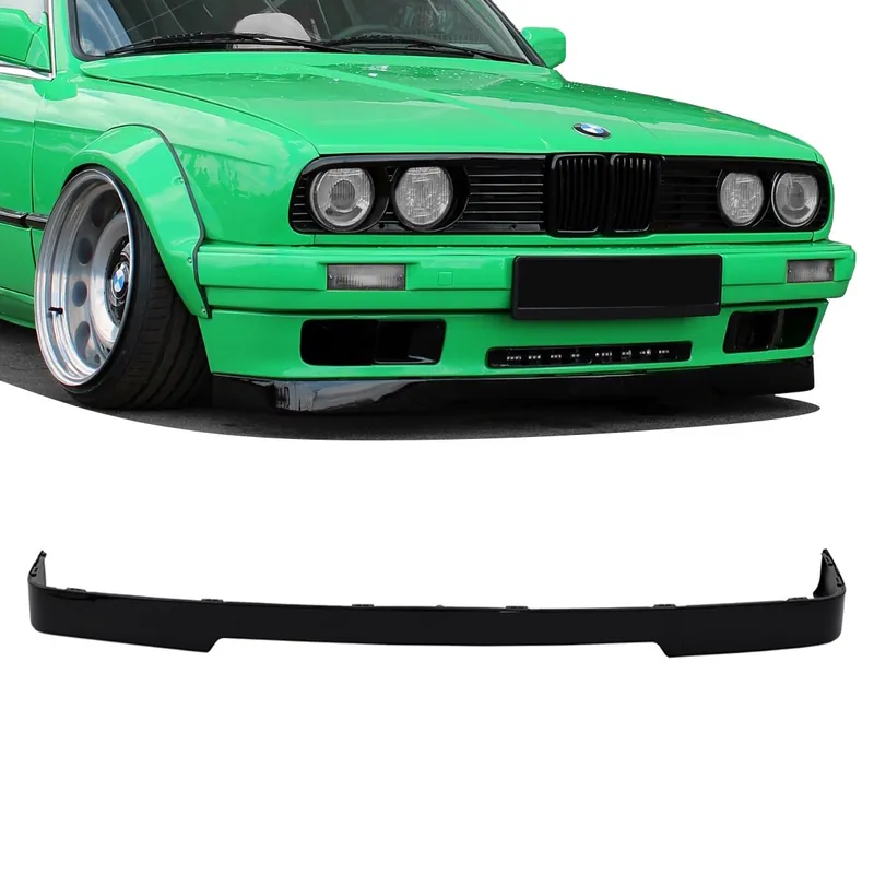 Direktkauf Bumper Front Spoiler Lip Splitter Black gloss to Modify IS fits on BMW E30 82-94 all Models