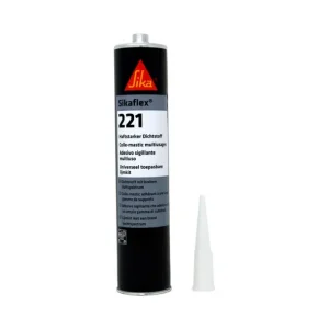 1x Sikaflex 221 300ml Stahlgrau Dichtstoff Dichtmasse Kleber Kartusche Echt