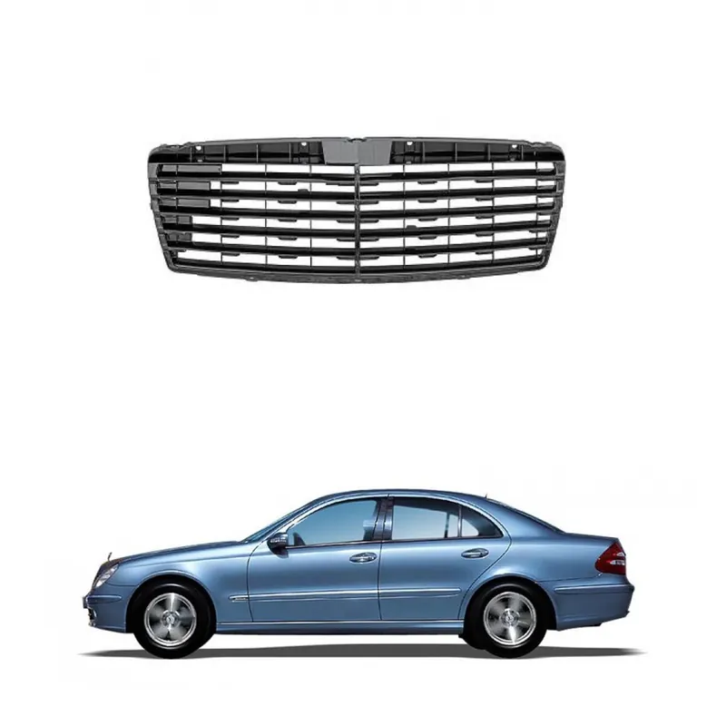 Kühlergitter Grill 5 Leisten Schwarz für Mercedes E-Klasse (W210) ab 1995-1999 Angebot