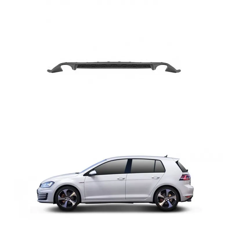 Abverkauf Diffusor Duplex Schwarz Heck für VW Golf VII Limousine nicht GTI