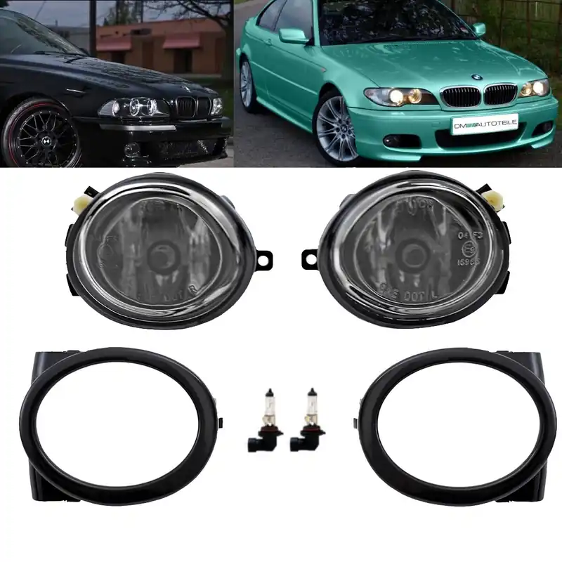 FOG LIGHT LAMPS CHROME CRISTALL FITS ON BMW E46 E39 M TECH SPORT M3 M5+HB4 BULBS Super-Preis