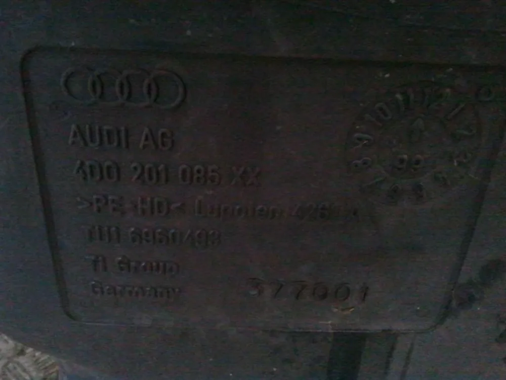 Kraftstoffversorgung gebraucht AUDI A8/S8 (D2, AB 06/94) Baujahr 2000 Wochenendangebot