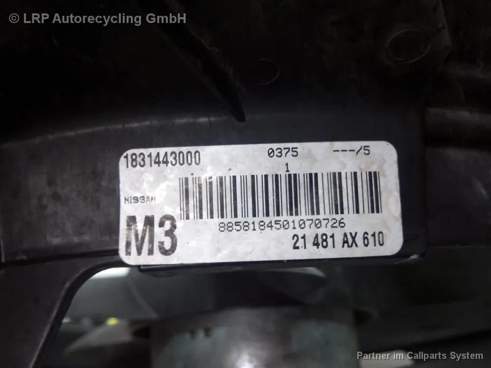 Kühlung gebraucht NISSAN NOTE (E11E, 01/06-) Baujahr 2008 Expressversand