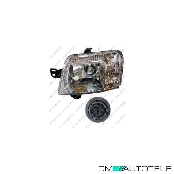 Zertifiziert Hauptscheinwerfer Scheinwerfer links H4 mit Motor passt für Fiat Panda 09-11