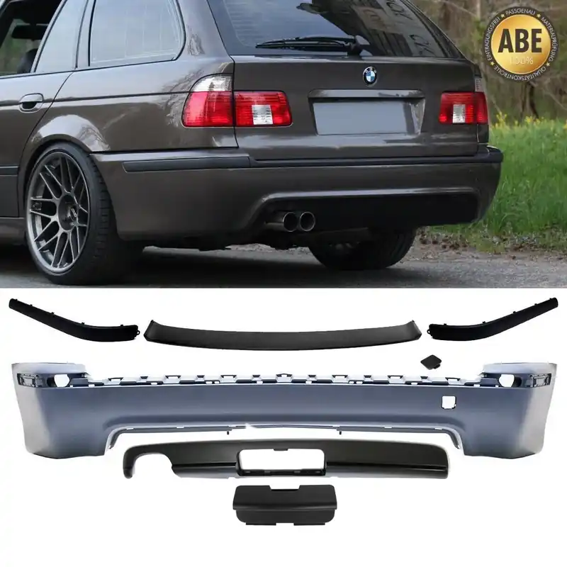 Sport Stoßstange ohne PDC + Diffusor für AHK passt für BMW E39 Touring ab 95-04 Top-Angebot