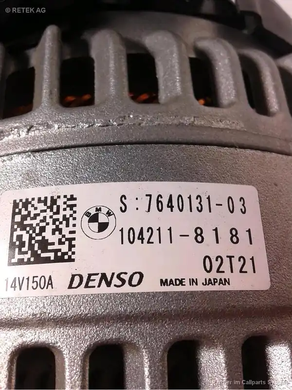 Anlasser, Lichtmaschine gebraucht BMW ACTIVE TOURER(F45) Baujahr 2015 Geprüft