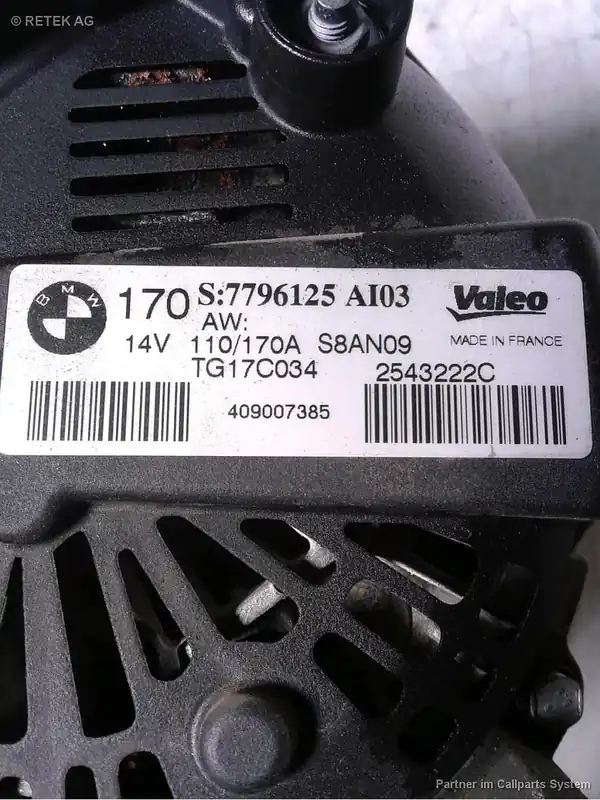 Beliebt Anlasser, Lichtmaschine gebraucht BMW X6 (E71/E72) (08-) Baujahr 2009