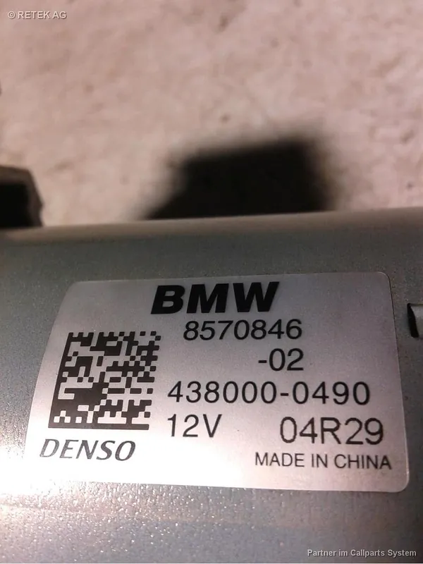 Anlasser, Lichtmaschine gebraucht BMW 3-ER REIHE F31 Baujahr 2014 Aktuell