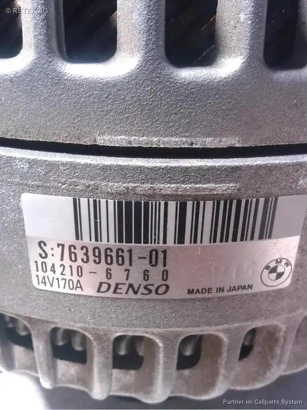 Anlasser, Lichtmaschine gebraucht BMW 3-ER GT F34 Baujahr 2013 Sonderaktion