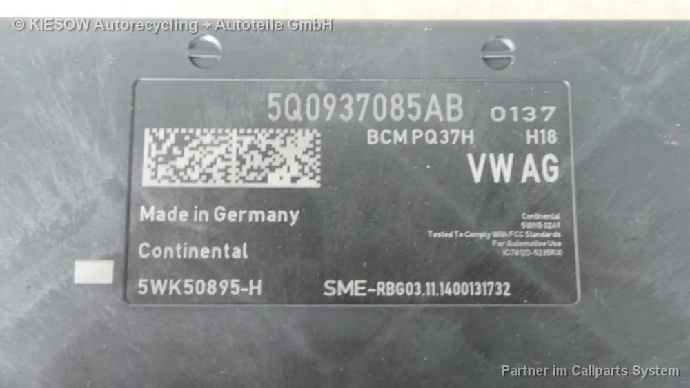 Elektrik gebraucht AUDI A3 LIMOUSINE (8VS) Baujahr 2014 Super-Preis