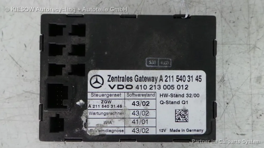 Elektrik gebraucht MERCEDES-BENZ E-KLASSE LIMO (W211) Baujahr 2002 Finale Aktion